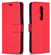 Voor OnePlus 8 Crazy Horse Texture Horizontale Flip Leather Case met houder & kaartsleuven & portemonnee & fotolijst (rood)