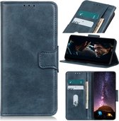 Voor Xiaomi Mi Note 10 Lite Mirren Crazy Horse Texture Horizontaal Flip Leather Case met houder & kaartsleuven & portemonnee (blauw)