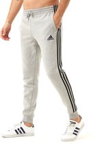 Adidas Essentials 3-Stripes Fleece Joggingbroek Grijs Heren - Maat S