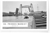 Walljar - SS. Prinses Margriet '61 - Zwart wit poster