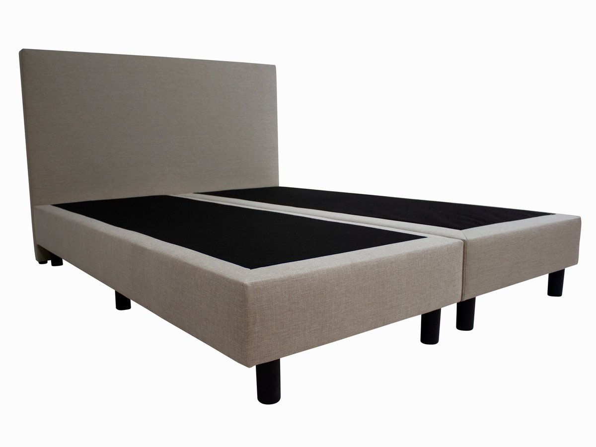 Boxspring Basic  2-persoons 160x200 cm Beige stof