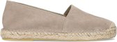 Manfield - Dames - Taupe suède espadrilles - Maat 39