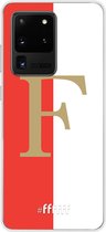 6F hoesje - geschikt voor Samsung Galaxy S20 Ultra -  Transparant TPU Case - Feyenoord - F #ffffff