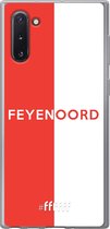 6F hoesje - geschikt voor Samsung Galaxy Note 10 -  Transparant TPU Case - Feyenoord - met opdruk #ffffff