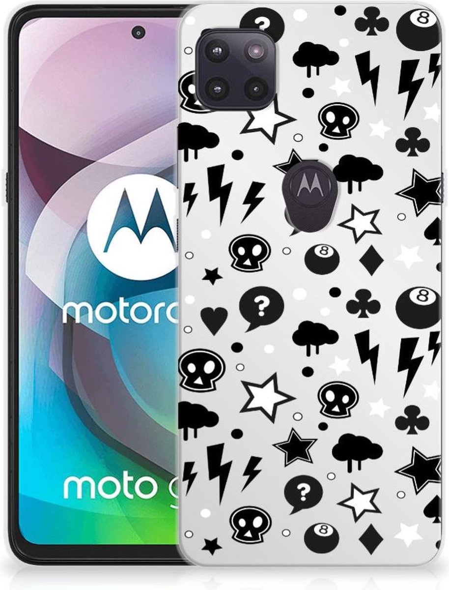 Silicone Back Case Motorola Moto G 5G Silver Punk