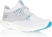SKECHERS Go Run 7 sneakers - Dames - Grijs en blauw - Buitenzool van stof en rubber - Samenstelling van mesh