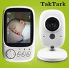 Tak Tark VB603 Babyfoon met Camera - 3.2 Inch Video Babyphone - Baby Monitor met Kleurenmonitor - Wit-babyfoon-babyfoon met camera-babyfoon met camera en app