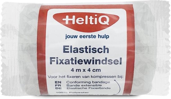 HeltiQ Elastische Fixatiewindsel 4 m x 4 cm