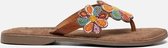 Lazamani Slippers cognac - Maat 39