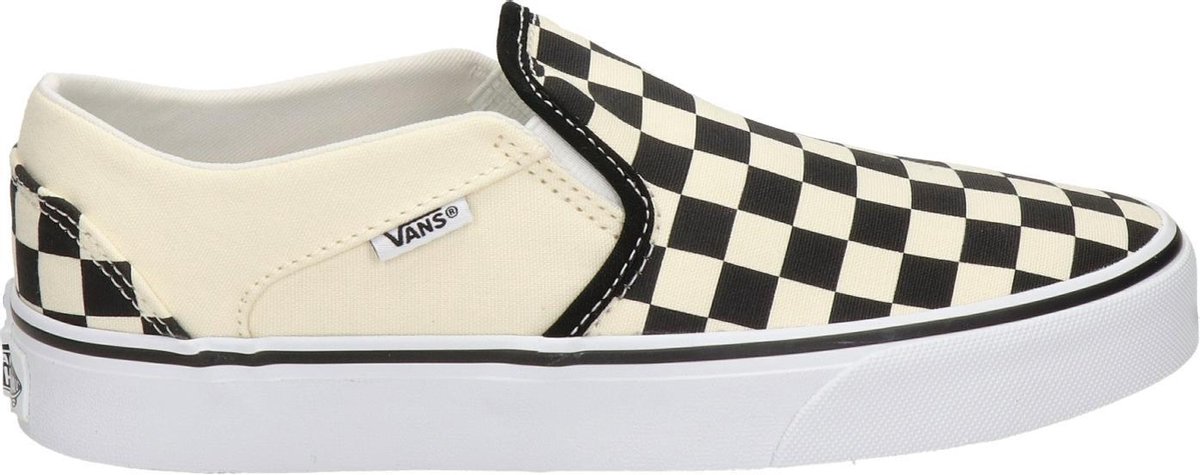 Vans Asher Checkerboard Dames Sneakers - Black/White - Maat 38 | bol.com