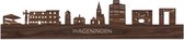 Skyline Wageningen Notenhout - 80 cm - Woondecoratie design - Wanddecoratie - WoodWideCities