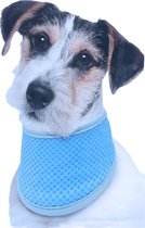 Hondenbandana - verkoelde halsband -  Cool bandana - PVA - Kleur: blauw - Maat M: 38-52 cm
