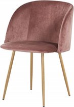 Sortio Home - Eetkamerstoel Ypos - Bruin - Velvet