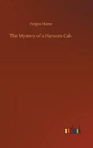 Boek "The Mystery of a Hansom Cab" van Fergus Hume. De tekst is goudkleurig op een roodbruine achtergrond. Rechtsonder het "outlook" logo.