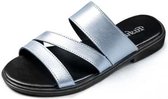 Eenvoudige casual antislip slijtvaste pantoffels sandalen voor dames (kleur: zilver maat: 41)