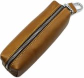 Car Keys Holder Genuine Leather Coin Purse for Men Key Wallets(Yellow)