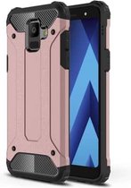 Magic Armor TPU + PC combinatiehoes voor Galaxy A6 (2018) (roségoud)