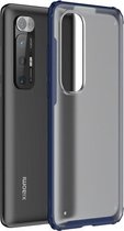 Voor Xiaomi Mi 10S Vierhoekige schokbestendige TPU + pc-beschermhoes (blauw)