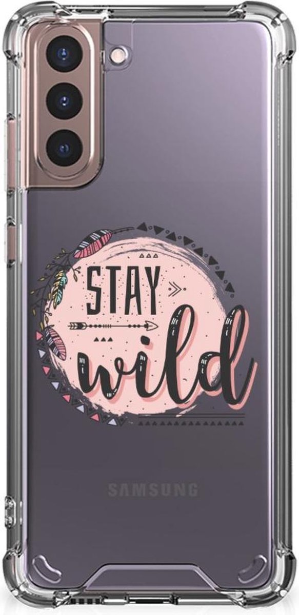 Samsung Galaxy S21 Plus Stevig Bumper Hoesje Boho Stay Wild