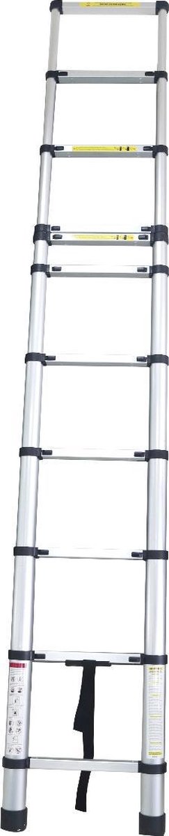 Aqua Laser Telescopische ladder - Uitschuifbare ladder - 11 treden - 3,2 meter