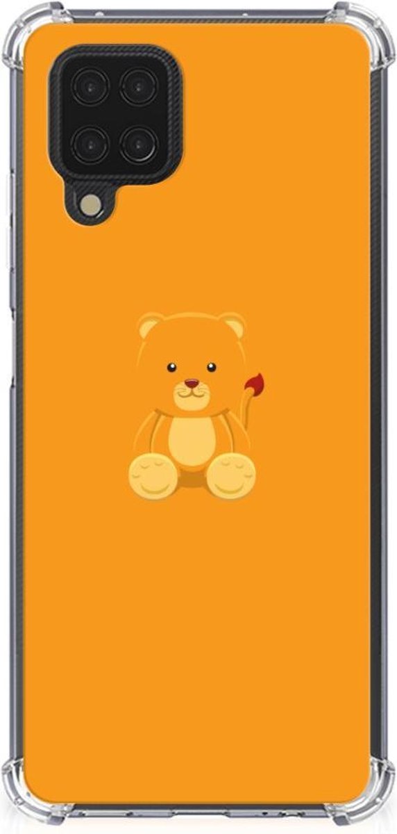 Samsung Galaxy A12 Stevig Bumper Hoesje Baby Beer
