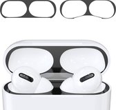 kwmobile anti-stof sticker geschikt voor Apple AirPods Pro - Stofbeschermer in zwart