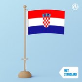 Tafelvlag Kroatie 10x15cm | met standaard