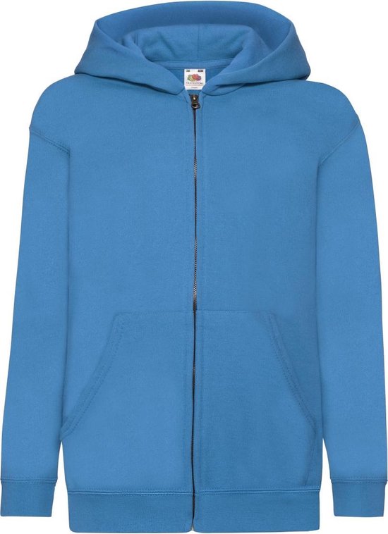 Fruit Of The Loom Kinderen / Kinder Unisex Sweatshirt met capuchon (Azure Blauw)