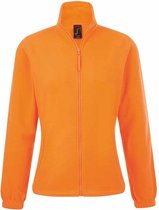 SOLS Dames/dames North Full Zip Fleece Jacket (Neon Oranje)