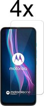 Beschermglas Motorola One Fusion+ Screenprotector - Motorola One Fusion+ Screen Protector Glas - 4 stuks