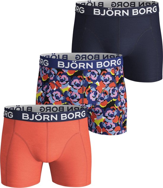 Björn Borg - Lot de 3 Boxers Homme Sous-vêtements Rose - Multi - Taille S