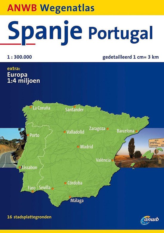 Cover van het boek 'ANWB Wegenatlas  / Spanje/Portugal'