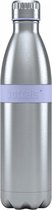 Boddels TWEE Thermosfles drinkfles - 0,8 liter - RVS/Lavendel