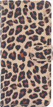 Samsung Galaxy Note20 Hoesje - Mobigear - Leopard Serie - Kunstlederen Bookcase - Geel - Hoesje Geschikt Voor Samsung Galaxy Note20