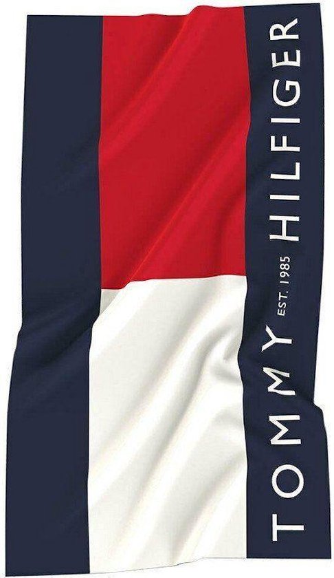 Serviette de bain Tommy Hilfiger Flag - logo | bol