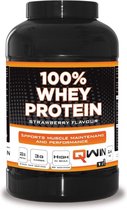 QWIN 100% Whey Protein Fraise - 2400 g