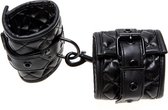 X-Play quilted wrist cuffs - Black - Bondage Toys - Cuffs