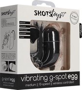 Wireless Vibrating G-Spot Egg - Medium - Black