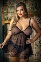 Moonlight Babydoll Met Bijpassende Slip - Curvy