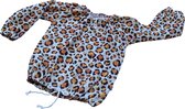 tinymoon Meisjes Blouse  Soft Nature Leopard – model Balloon – Papaya – Maat 110/116