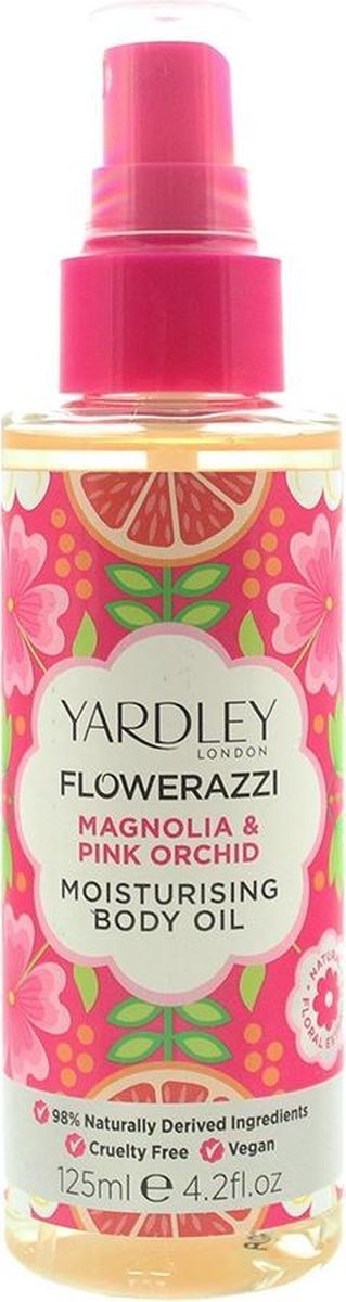 Yardley Flowerazzi Magnolia & Pink Orchid Body Oil 125ml