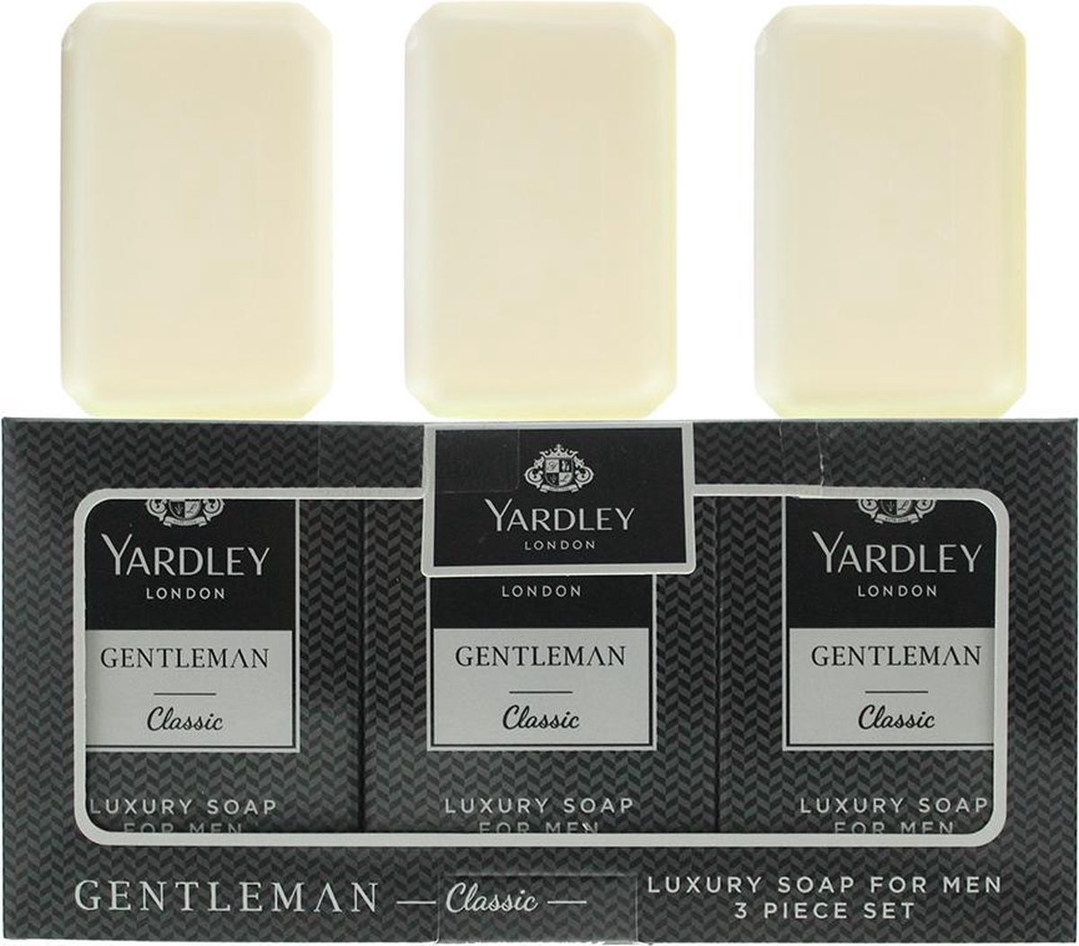 Yardley Gentleman Classic 3 Piece Gift Set: 3 X Soap 90g