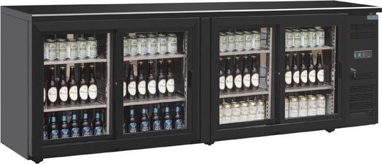 Koelkast: Polar Refrigeration CS103 drankkoeler Vrijstaand 288 fles(sen) Zwart, van het merk Polar Refrigeration