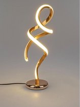 lamp - Krul model - Led - Goud - 44x13cm