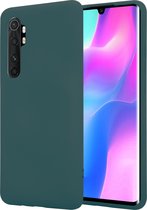 Shieldcase geschikt voor Xiaomi Mi Note 10 Lite silicone case - donkergroen