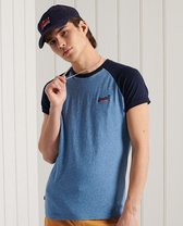 Superdry baseball O-hals shirt blauw - M