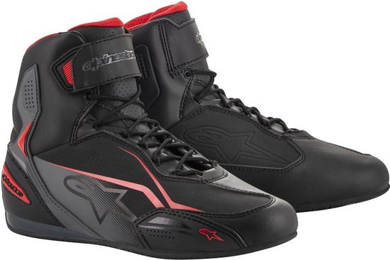 ALPINESTARS FASTER-3 BLACK GRAY RED SHOES 8 - Maat - Laars