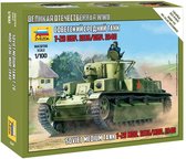 1:100 Zvezda 6247 T-28 Soviet Tank Plastic Modelbouwpakket