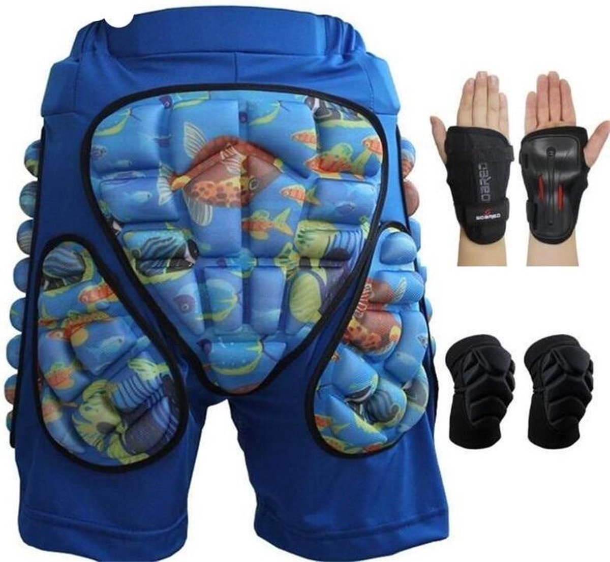 Jomewory Heupbeschermer - Snowboard heupbeschermer, comfortabele en ademende heup- en staartbeenbeschermer, crashbroek voor snowboarden, skiën, schaatsen, skateboard
