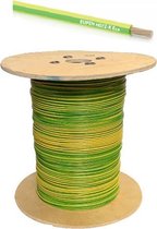VOBst draad 6 mm² Eca - Geel/Groen ( H07V-K ) - VOBST6GG